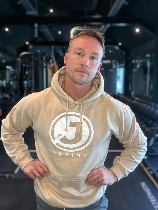 Oatmeal Hoodie “Large Logo”